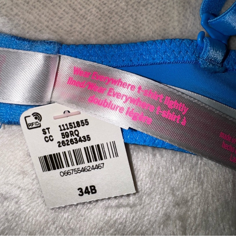 SOLD NWT PINK Wear Everywhere T-Shirt Lightly Bra - Picture 11 of 12